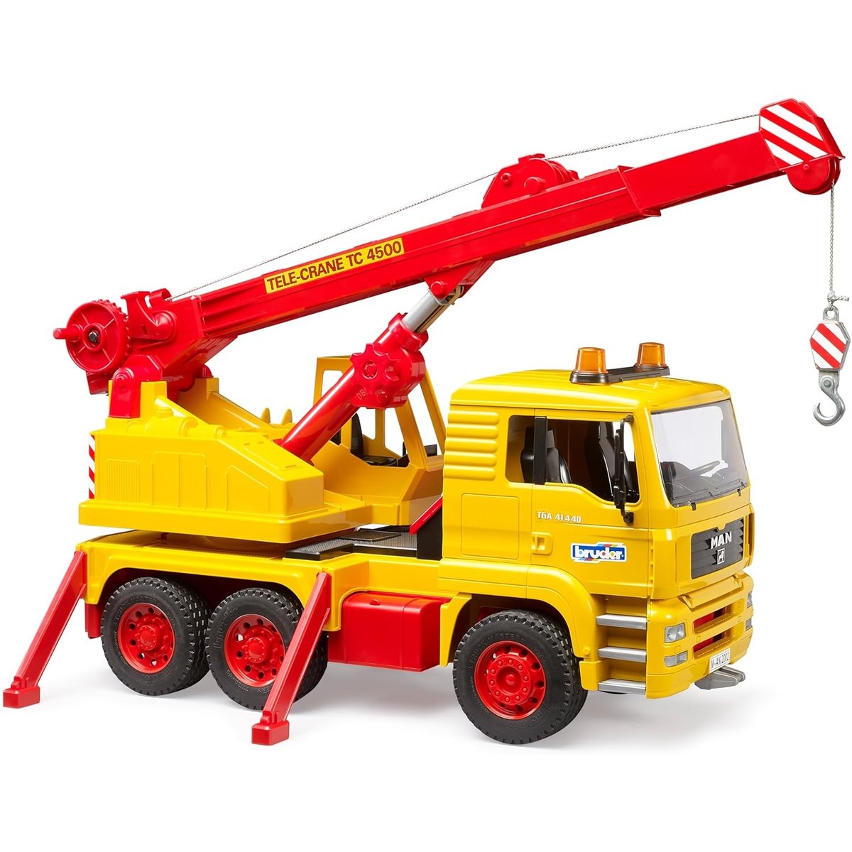Édition spéciale - Camion-grue MAN jaune, BRUDER