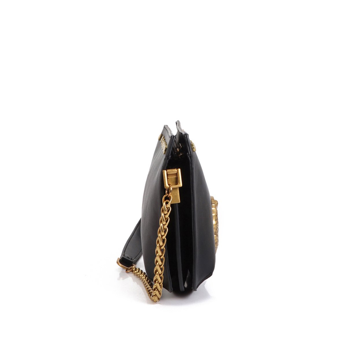 Sac à bandoulière au style pochette noir, LOLA CASADEMUNT