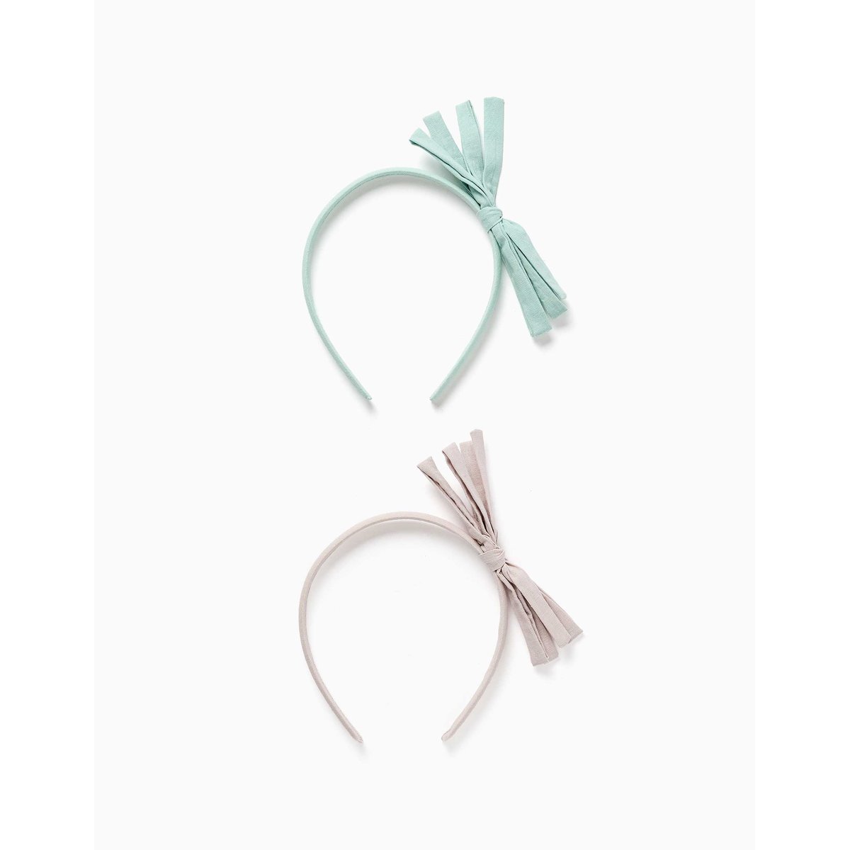 Lot de 2 serre-têtes fins avec nœuds multicolore, ZIPPY
