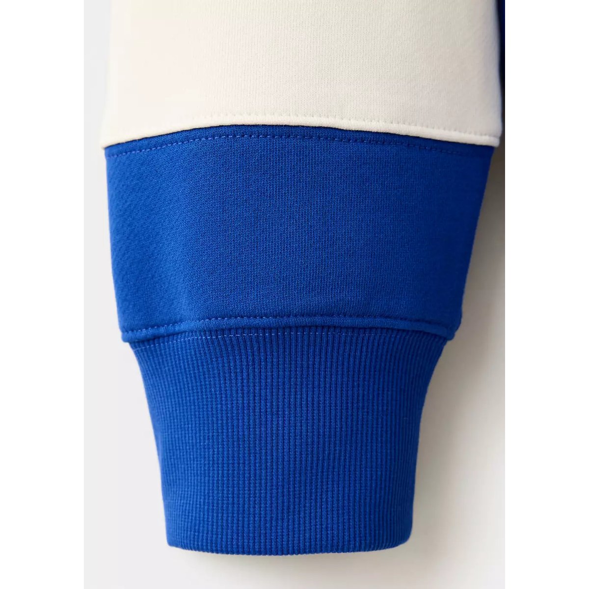 Sweat 100 % coton rayures bleu encre, MANGO MAN