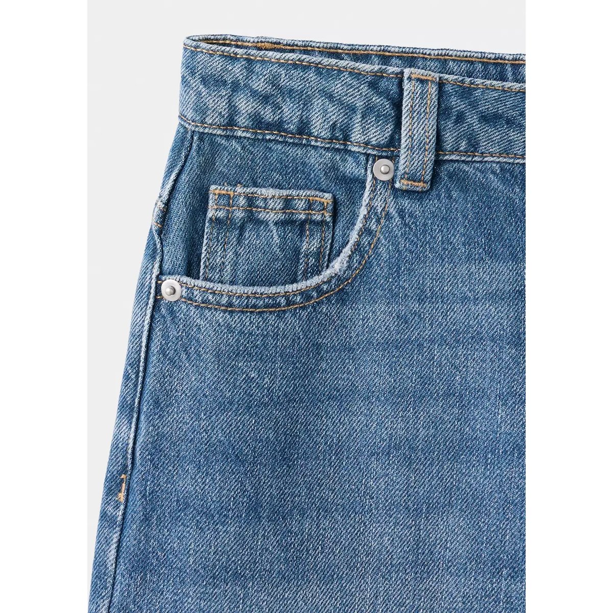 Jean wide leg bleu moyen, MANGO KIDS