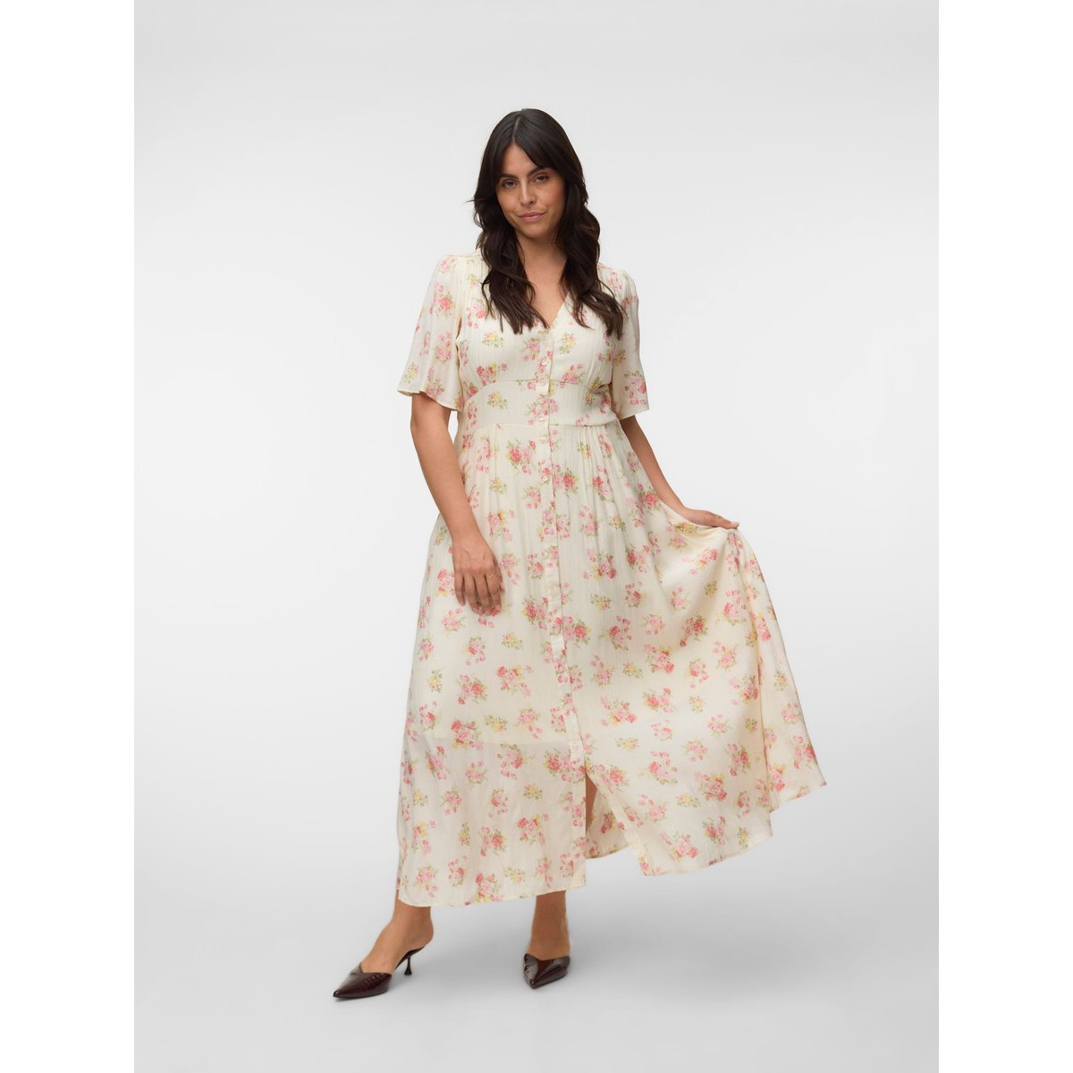 Robe Smockée birch, VERO MODA