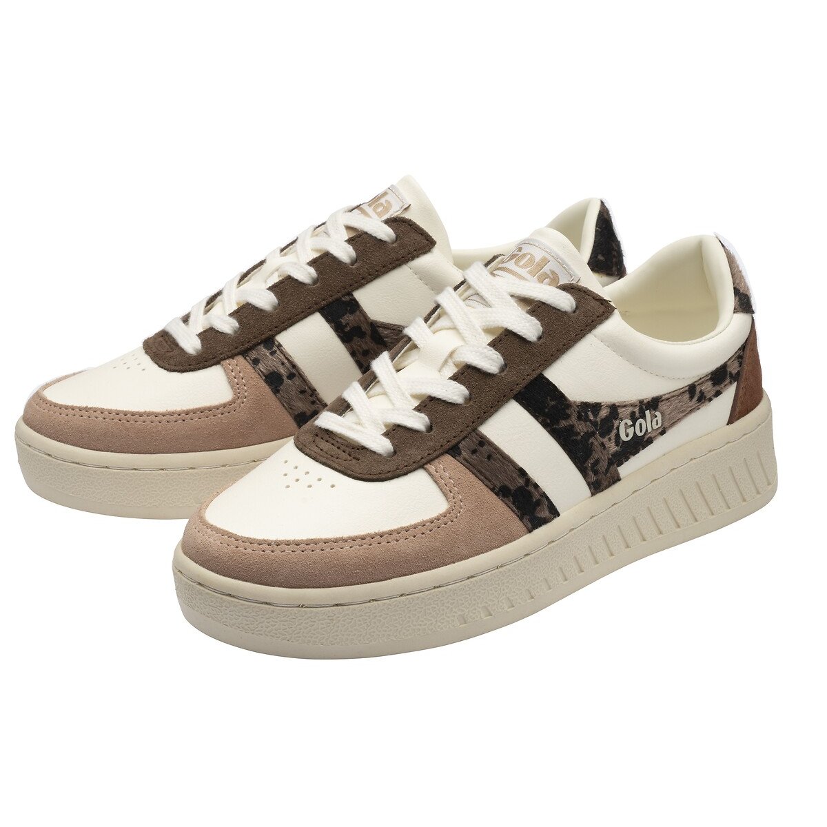 Zapatillas GRANDSLAM SAFARI QUADRANT blanco/leopardo, GOLA