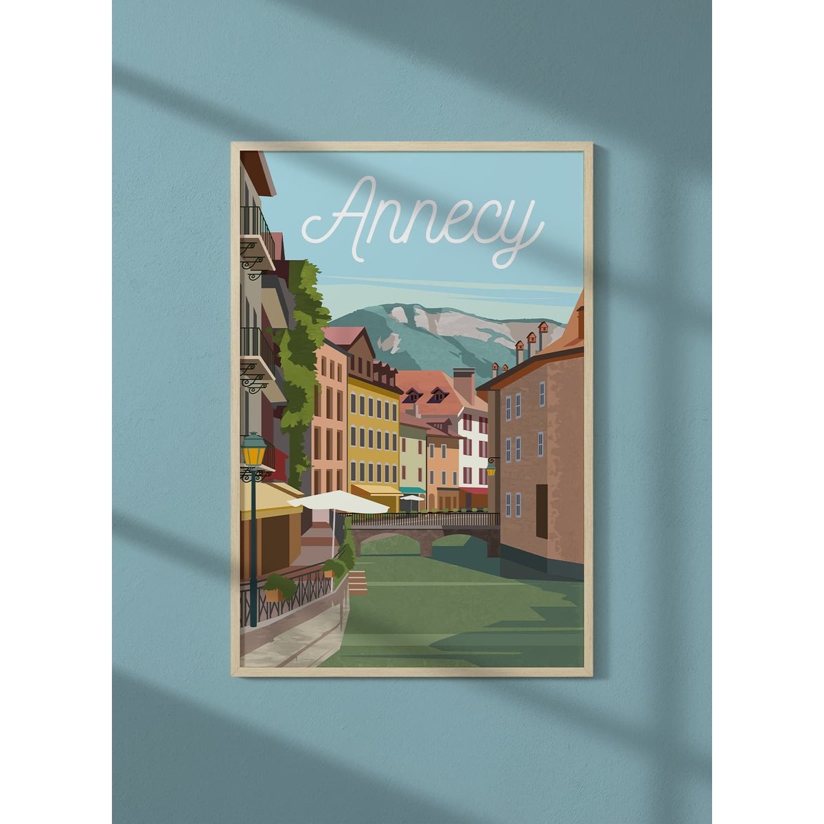Affiche ville Annecy 2 blanc, L'AFFICHERIE