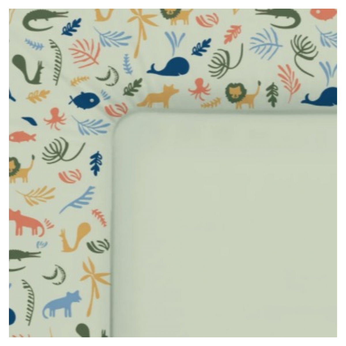 Table a langer murale WICKI + Matelas Couleur Naturel Motifs Party Animal Vert non communiqué, GEUTHER