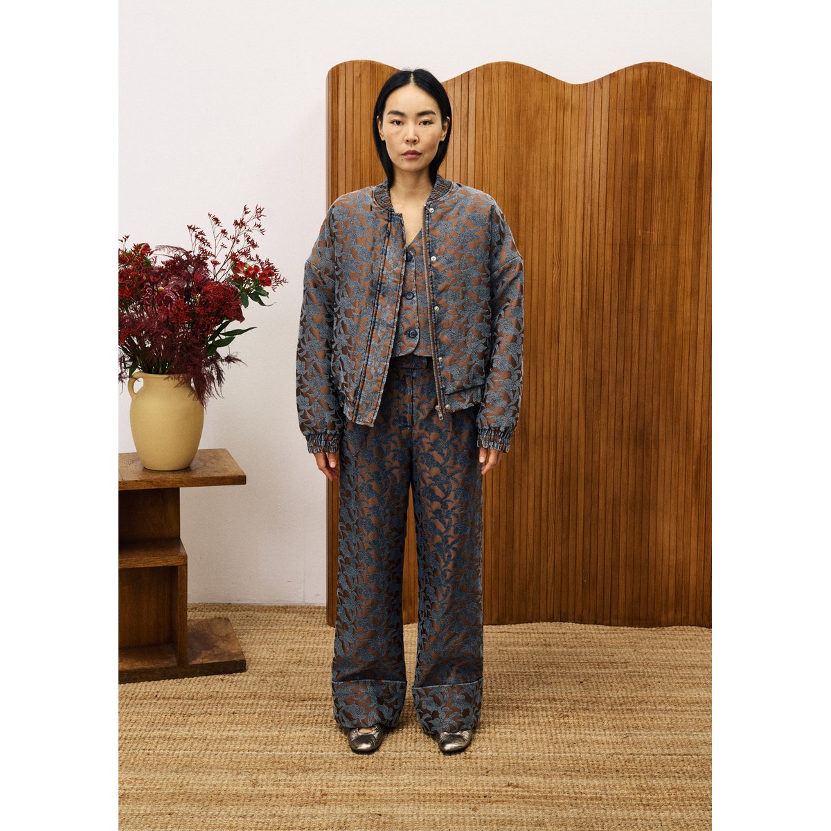 Bomber en coton BOWIE marron glace, FRNCH