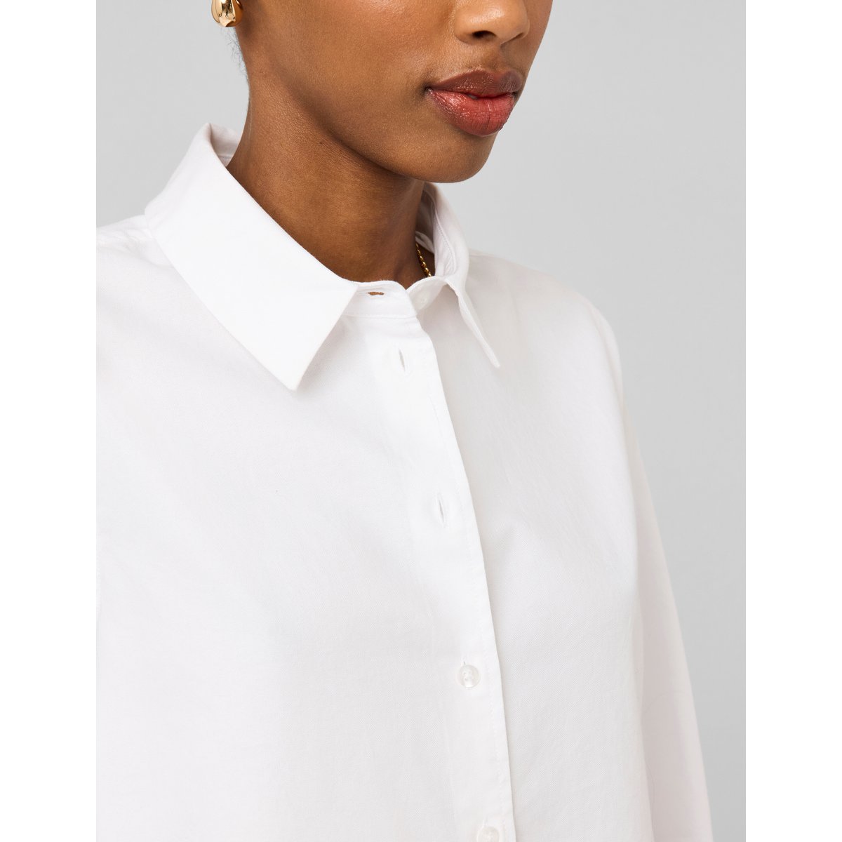 Chemise courte unie blanc, BZB