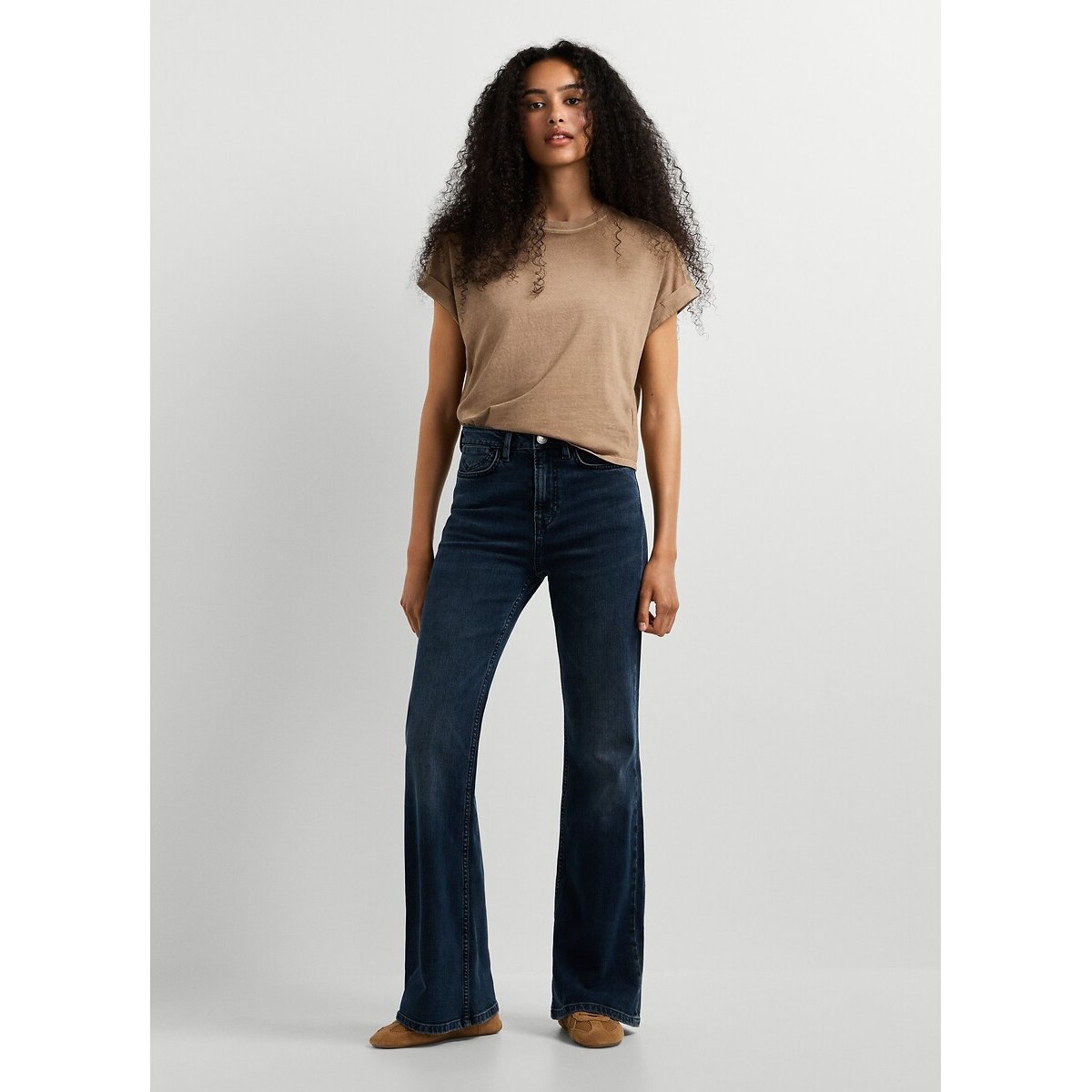 Jean flare taille haute WILLA stone wash, PEPE JEANS
