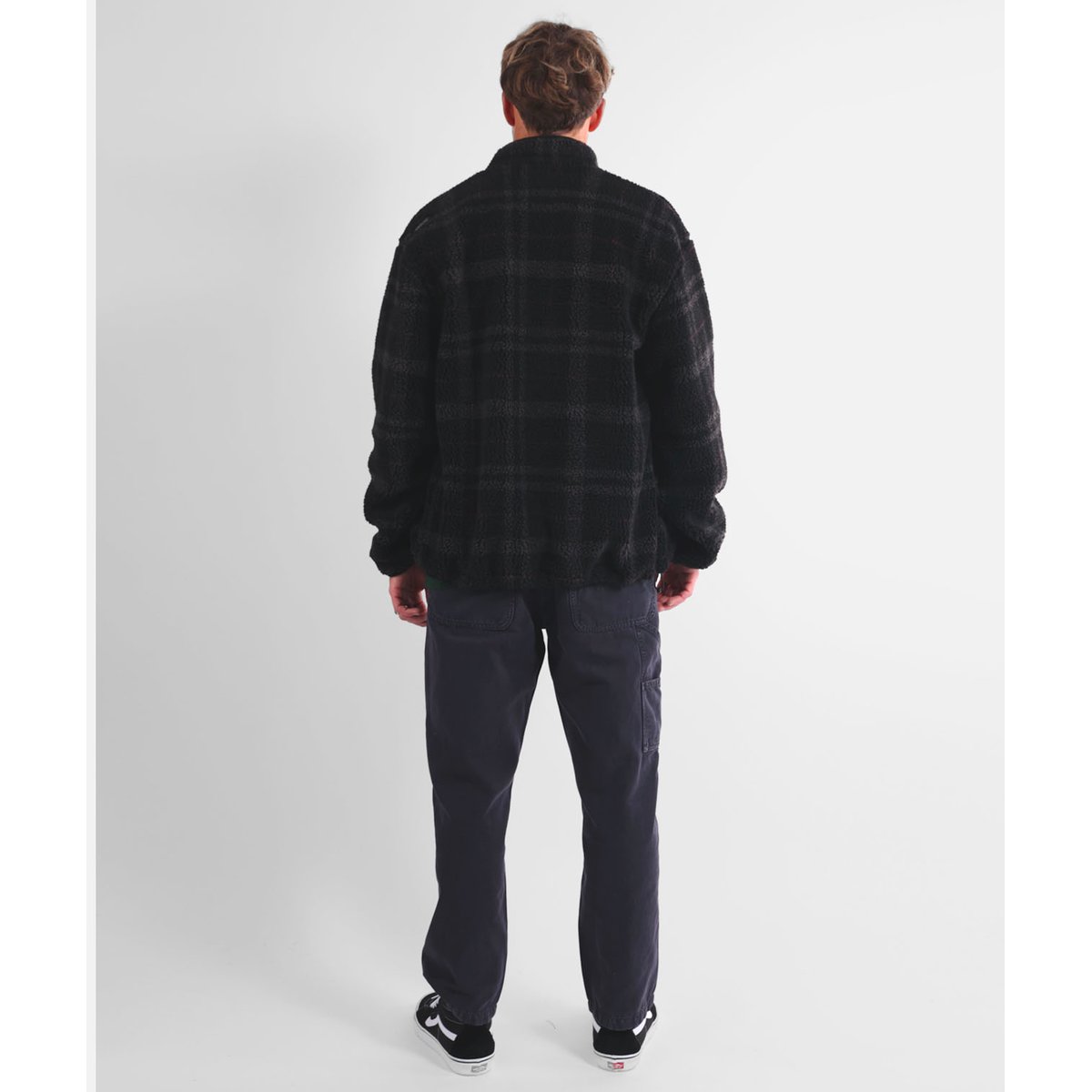 Sherpa zippée PLAID noir, OXBOW