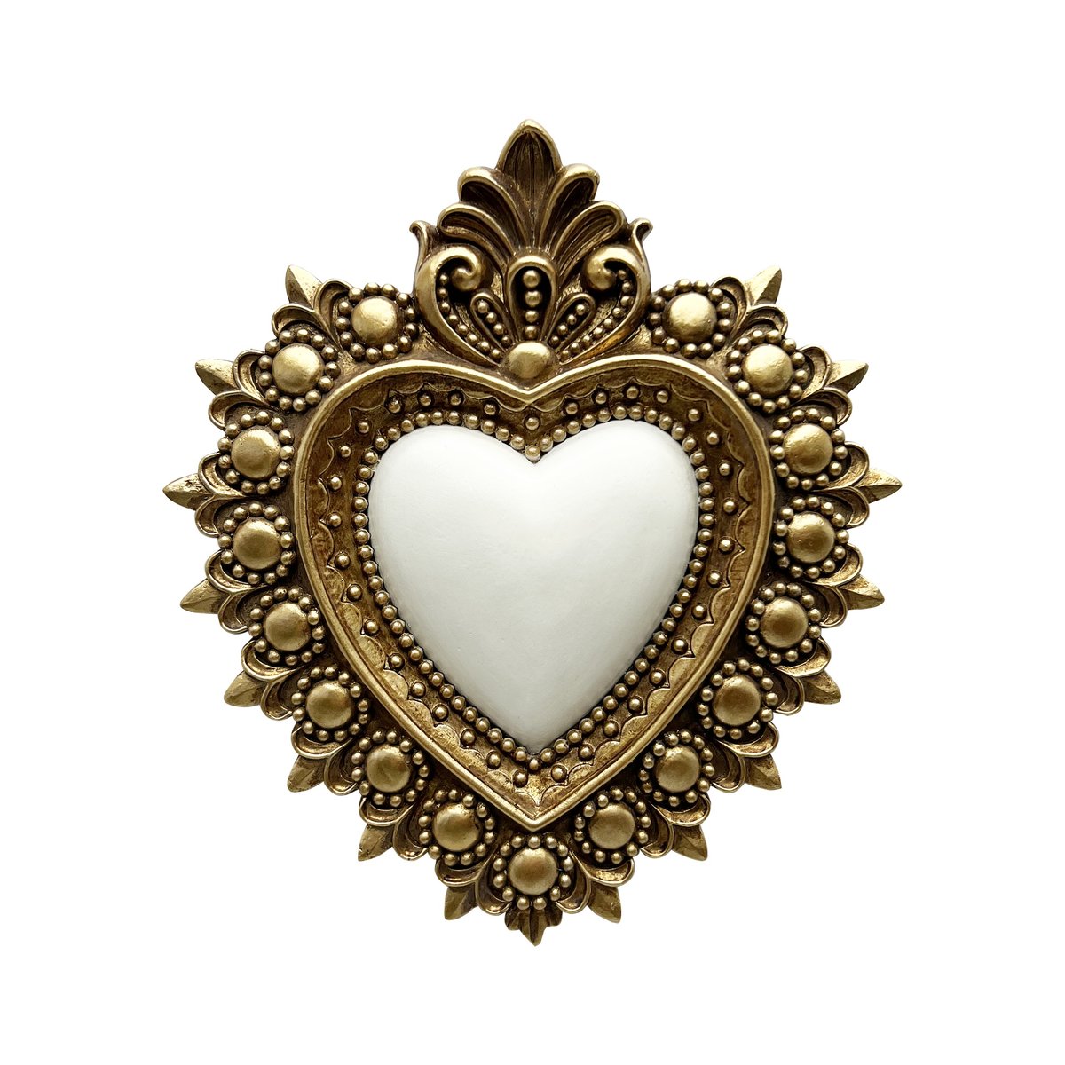 Déco murale ex-voto 13x14,5cm couleur unique, EMDE