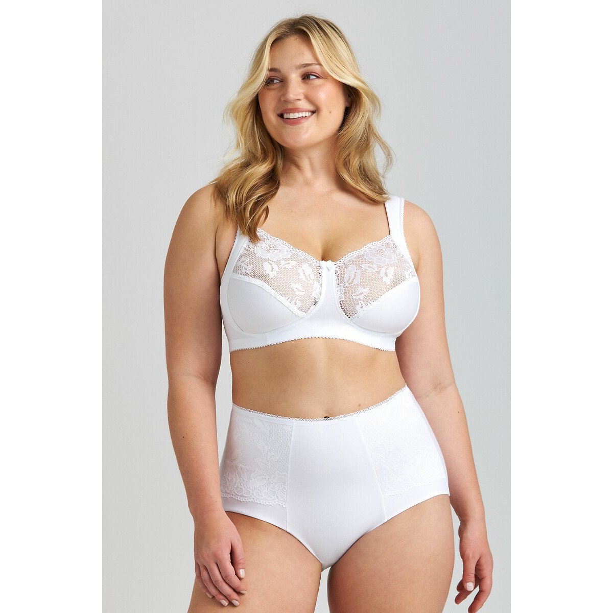 Soutien sem armação, Lovely Lace branco, MISS MARY OF SWEDEN