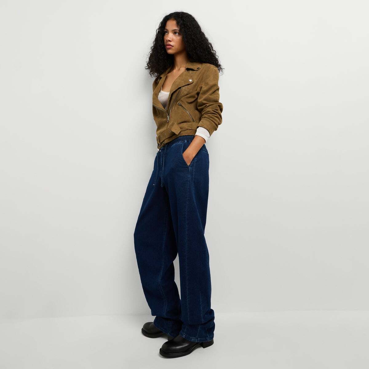 Bow - Jean Coupe Large, Taille Basse 8.5 stretch denim, PEPE JEANS