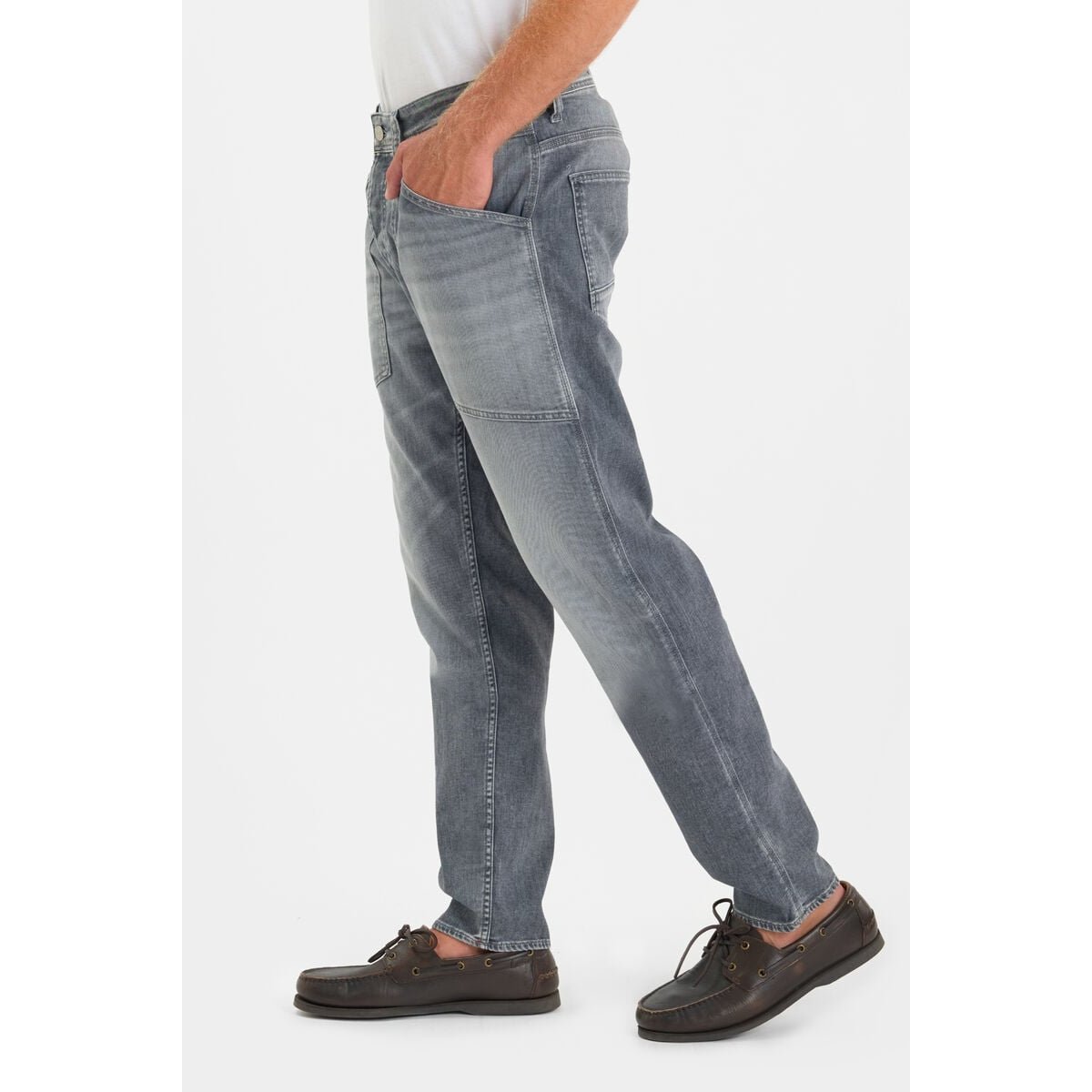 Jeans loose, large loose , longueur 34 grey, LE TEMPS DES CERISES