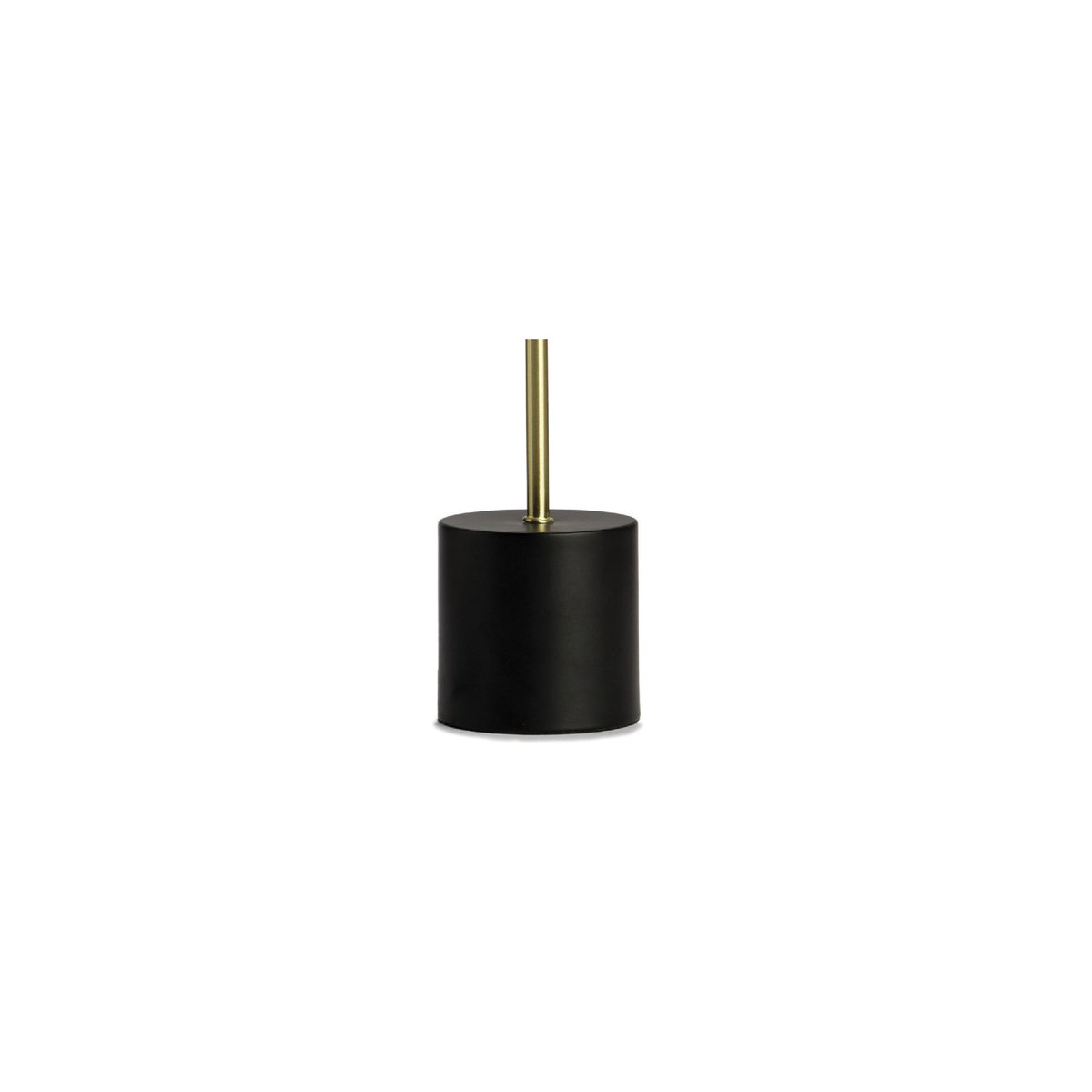 Lampe à poser vintage métal noir et doré -18x18x30cm noir, WADIGA