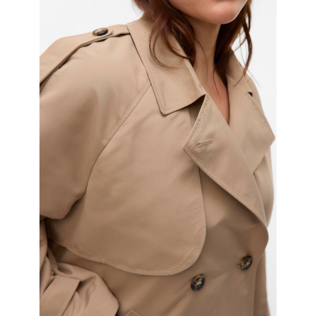 Trench Coat beige - silver mink 1, VERO MODA