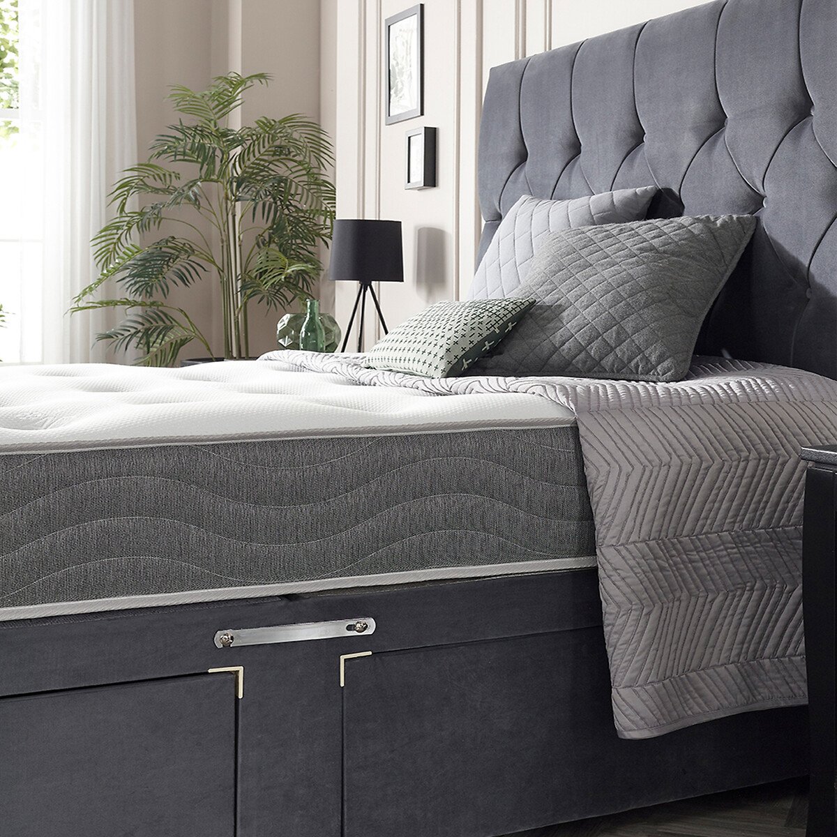 Cool Tufted Ortho Mattress white, ASPIRE