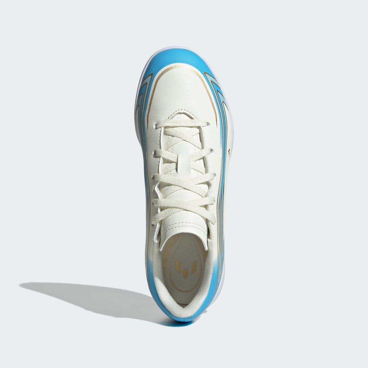Chaussure De Football F50 Messi Club Indoor Enfants Chaussure De Football F50 Messi Club Indoor Enfants ivory / semi blue burst / icey blue, adidas Performance