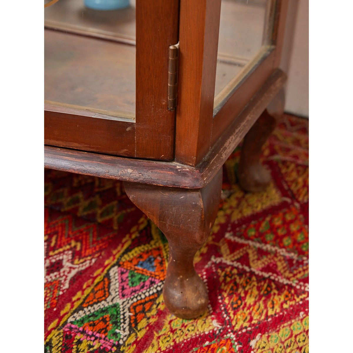 Vitrine florale en bois Victoria N°1297 - Bon état bois foncé, DEBONGOUT