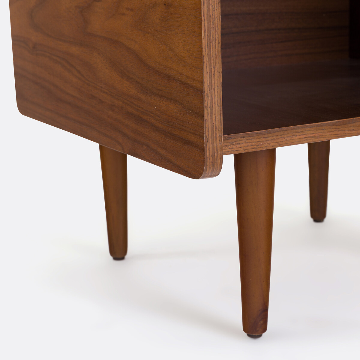Vintage-Plattenregal Ronda, B. 51 cm nussholz, LA REDOUTE INTERIEURS