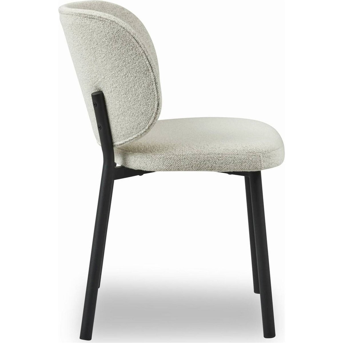 Chaise tapissée bouclette collection MORIOR écru bouclé, RECOLLECTION