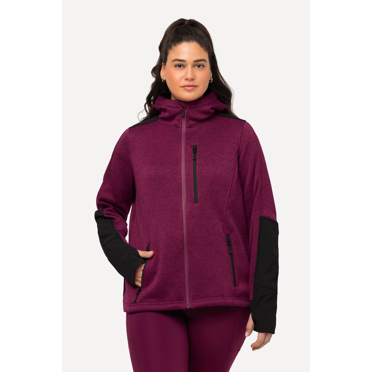 Veste polaire à capuche mûres, ULLA POPKEN