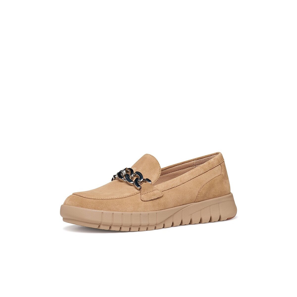 Flextride Suede Loafers camel, GEOX