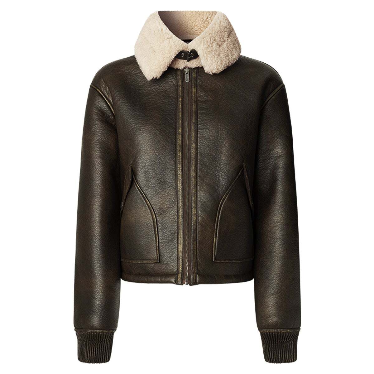 Veste De Motard Effet Cuir gris, PEPE JEANS