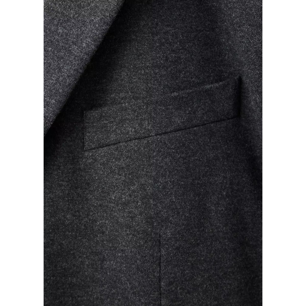 Blazer slim-fit en mélange de coton gris, MANGO MAN