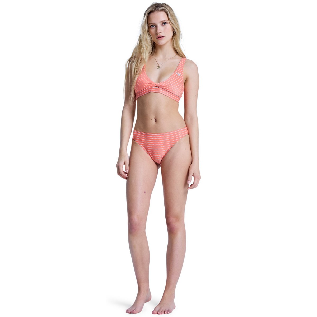 Bas de maillot de bain culotte bikini WAVY BABY CLASSIC. orange camellia, ROXY