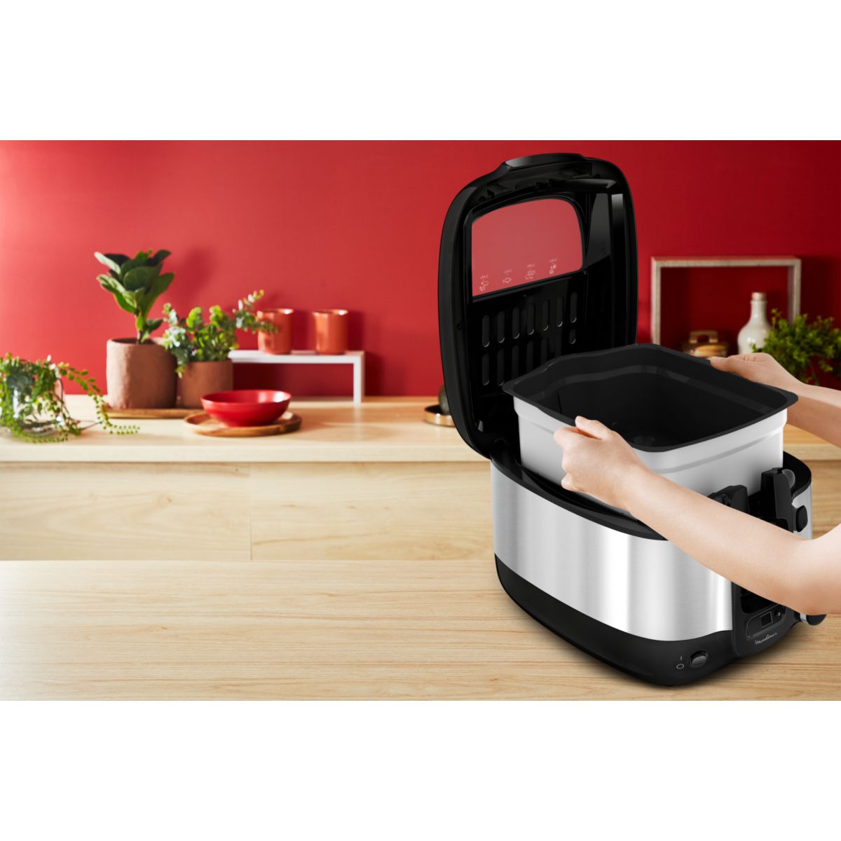 Friteuse SUPER UNO AM316D10 noir, MOULINEX