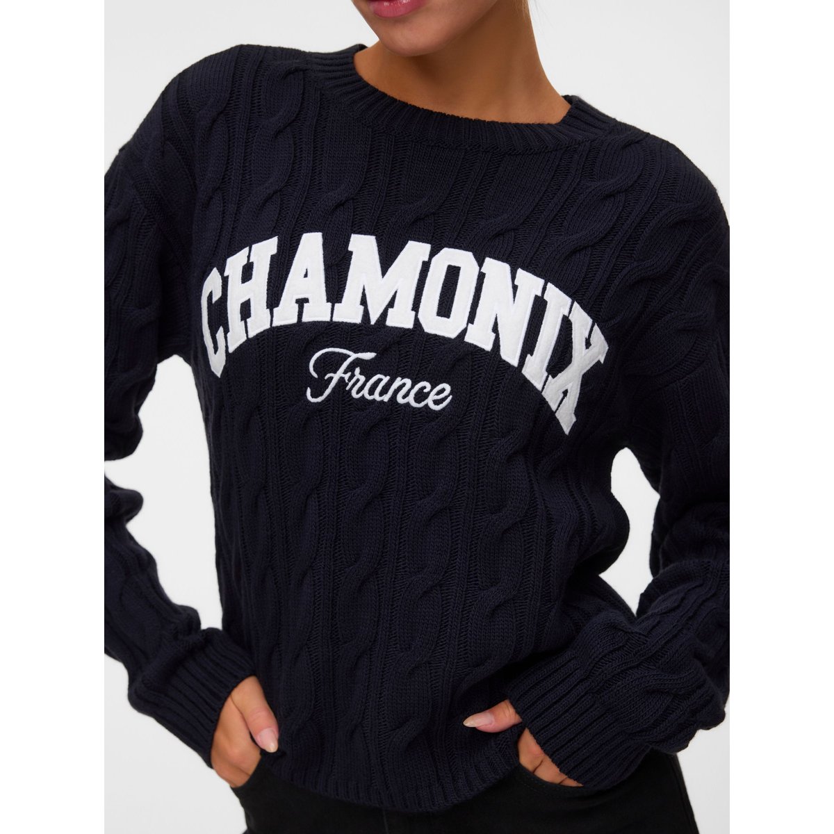 Pull En Maille navy blazer, VERO MODA