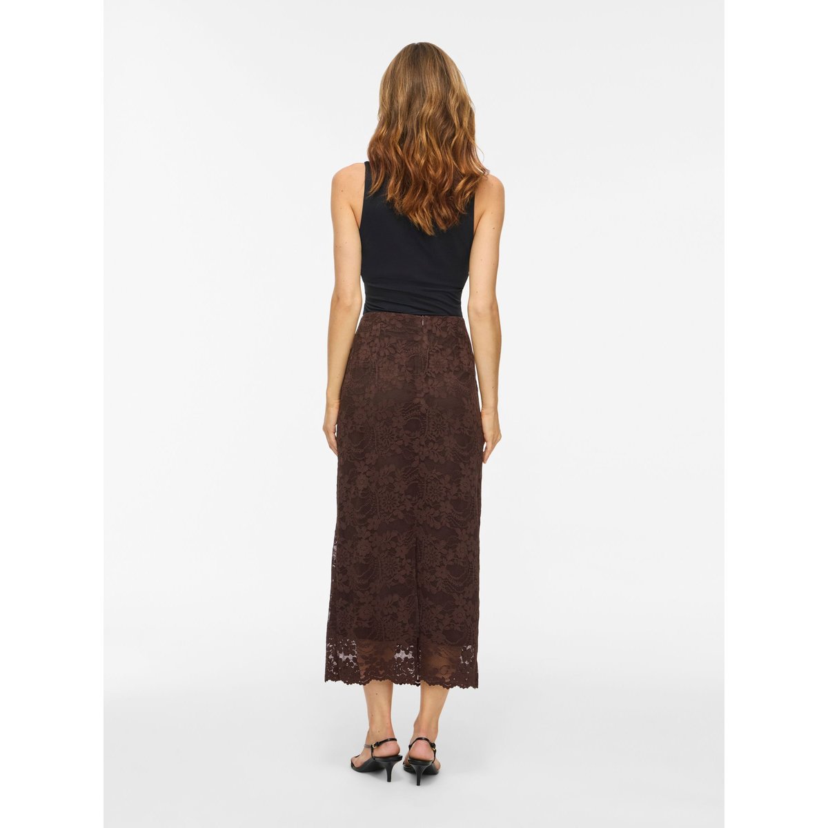 Jupe Longue marron - coffee bean1, VILA