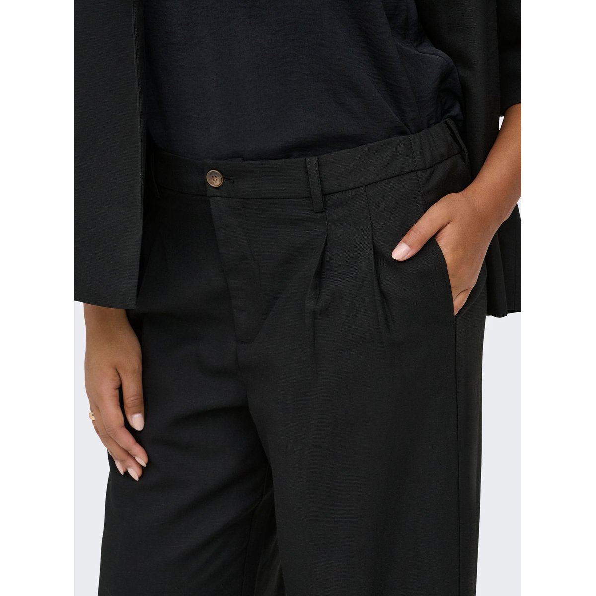 Pantalon noire - black, ONLY CARMAKOMA