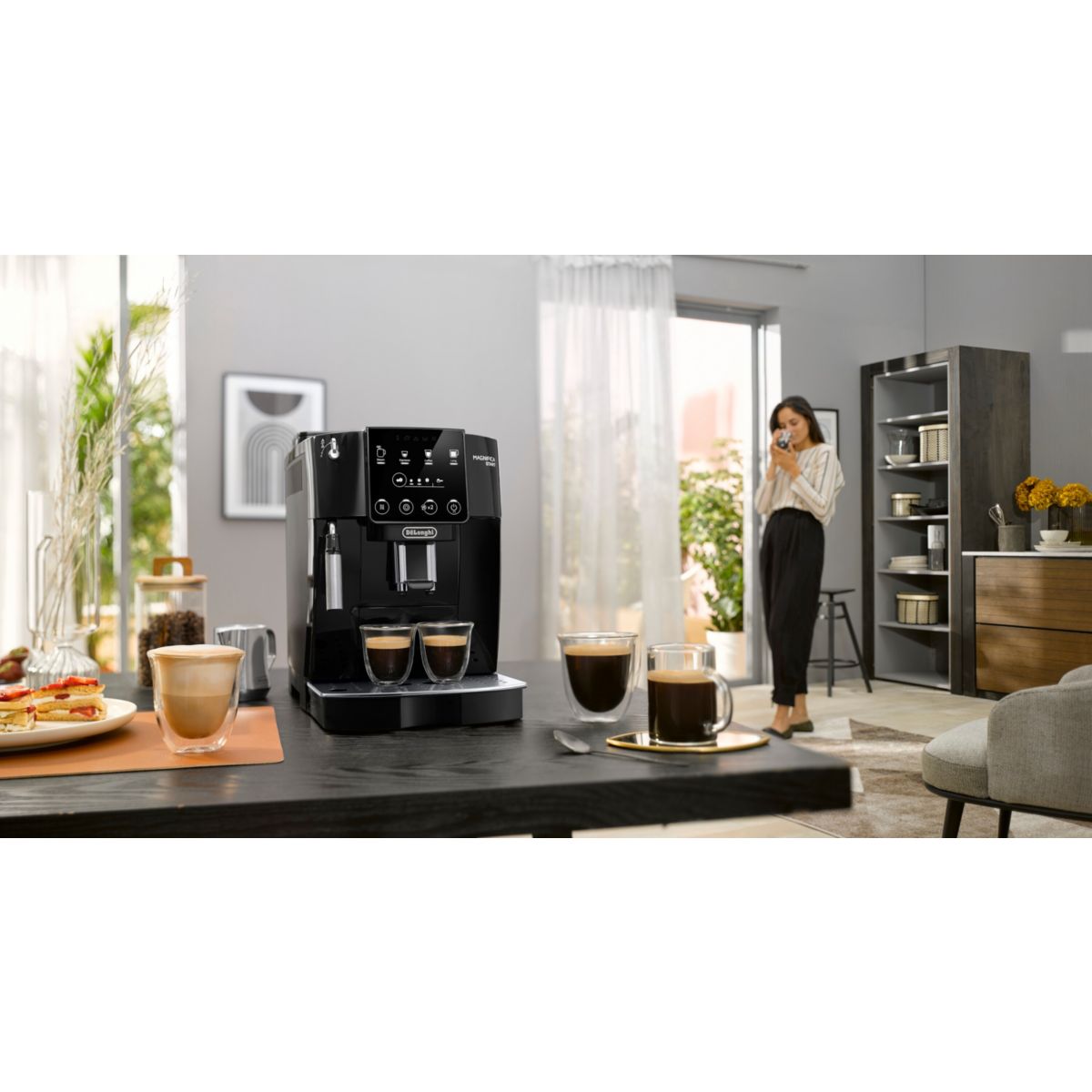 Expresso Broyeur Magnifica Start FEB22.21.B noir couleur unique, DELONGHI