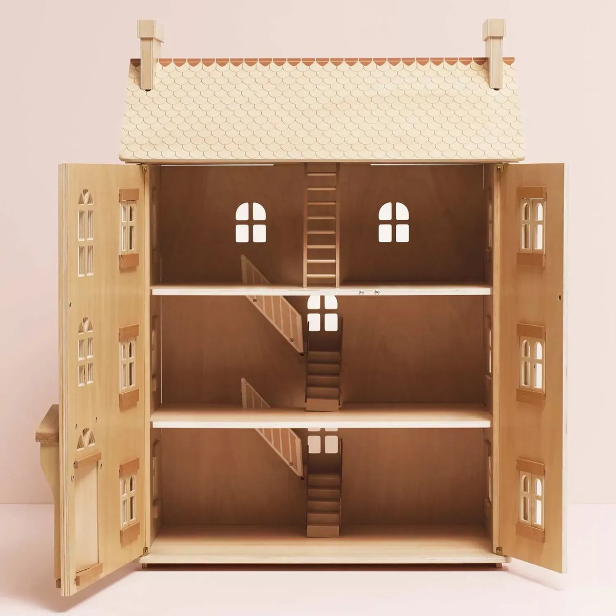 Grande maison de poupées en bois naturel bois naturel, LE TOY VAN
