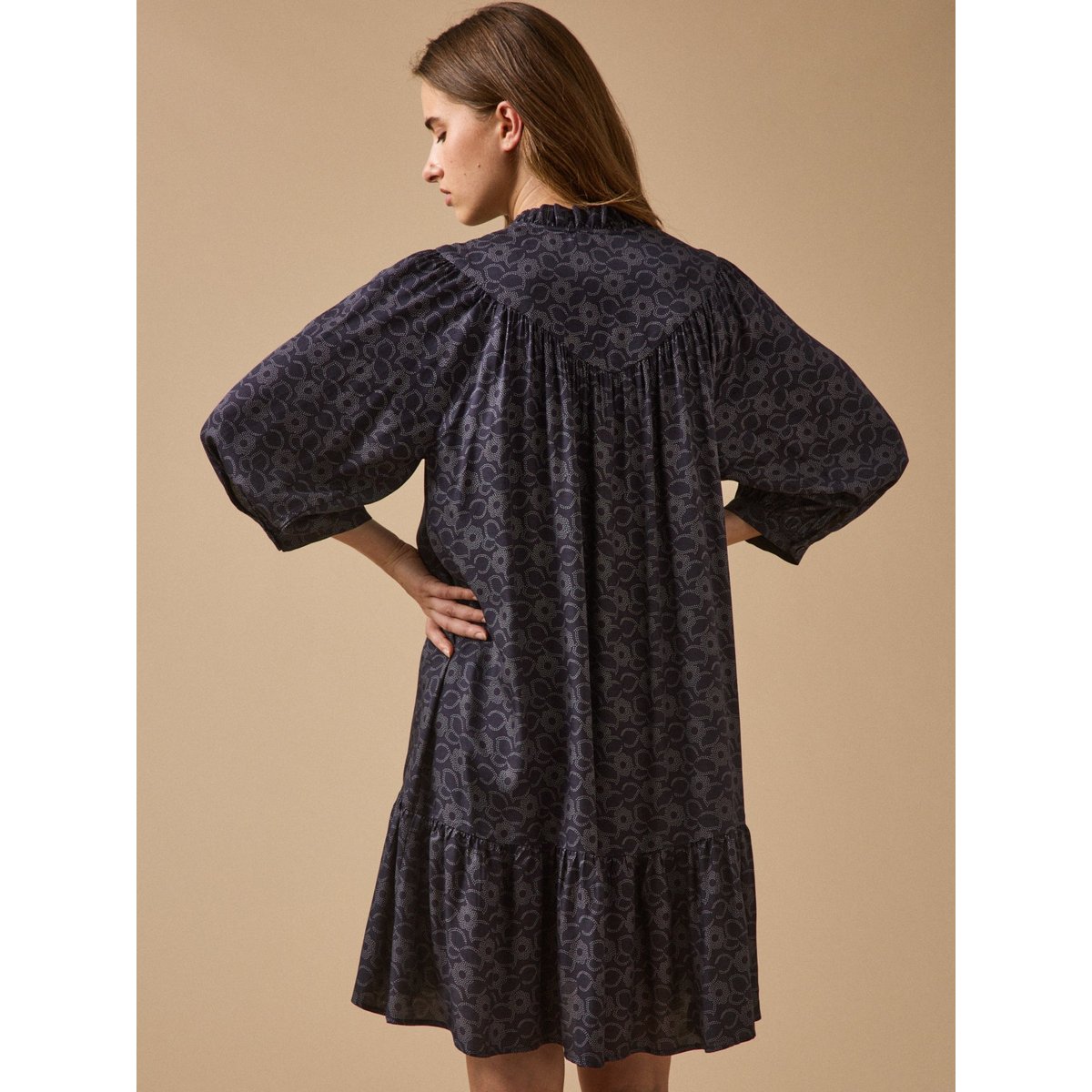 Robe courte imprimé Fleurs 60's imprimé fleurs, CYRILLUS