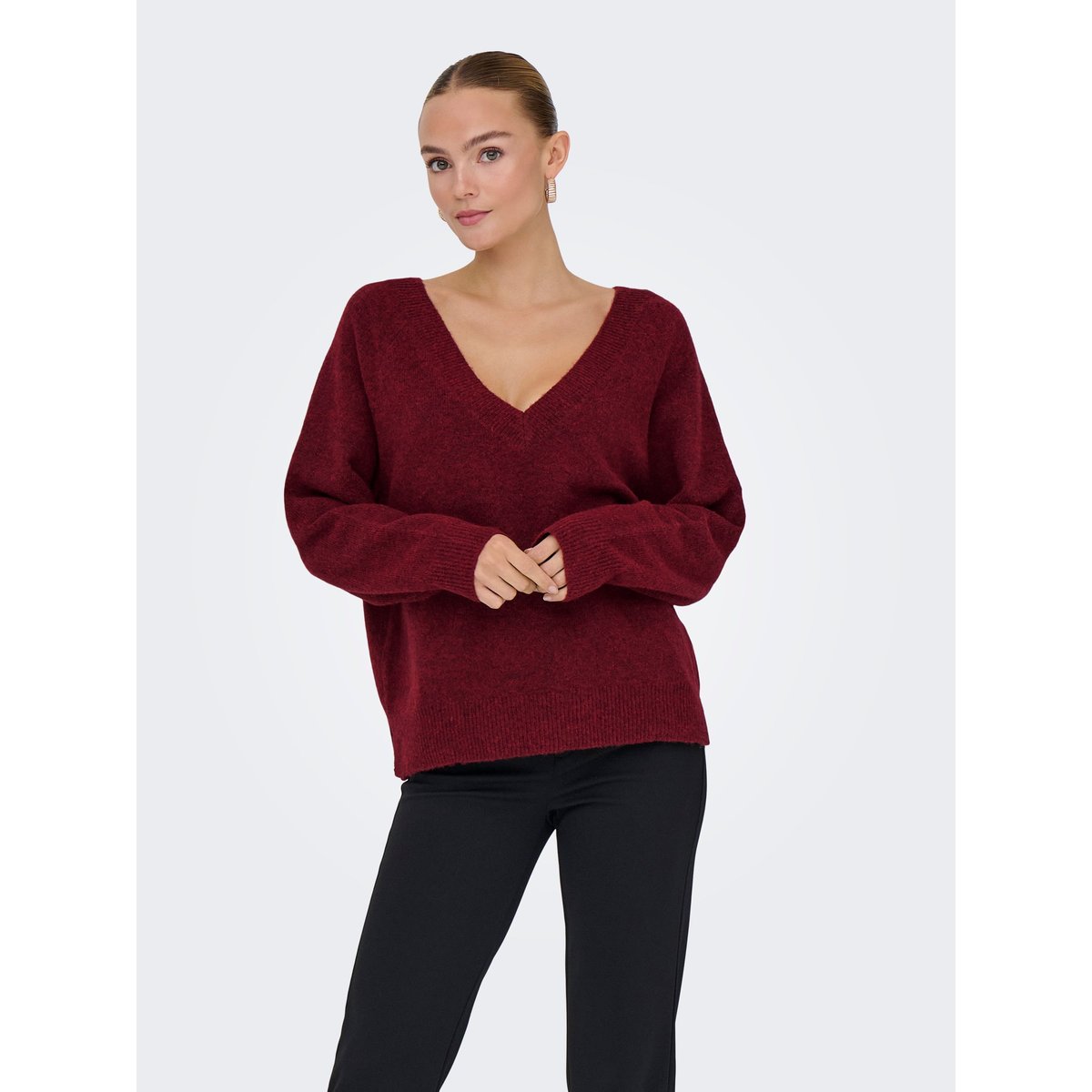 Pull En Maille cabernet, ONLY