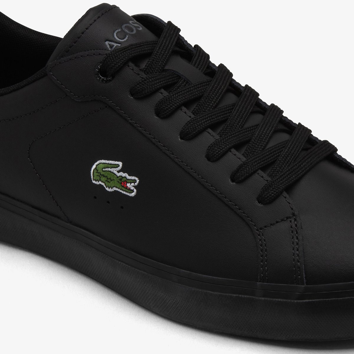 Sneakers Powercourt homme en cuir noir-02h, LACOSTE