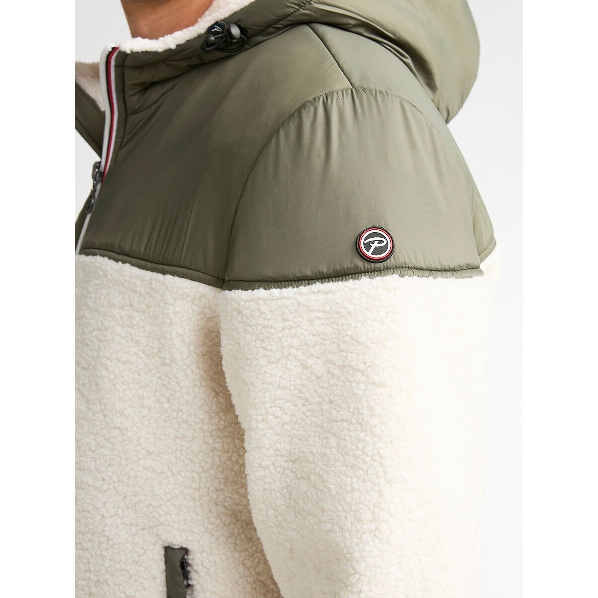 Parka à capuche vert/blanc, PETROL INDUSTRIES