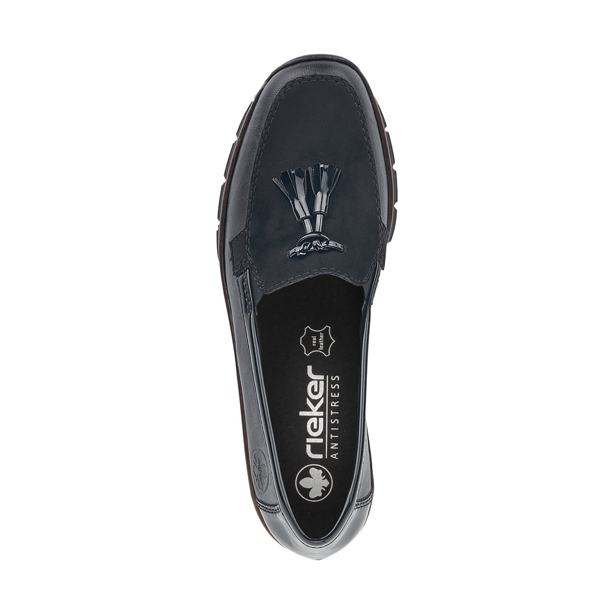 Mocassin Cuir Morelia noir, RIEKER