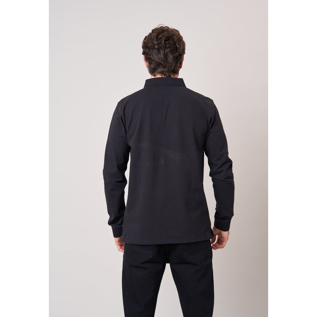 Polo regular homme en coton piqué RAWHIDE black, DEELUXE