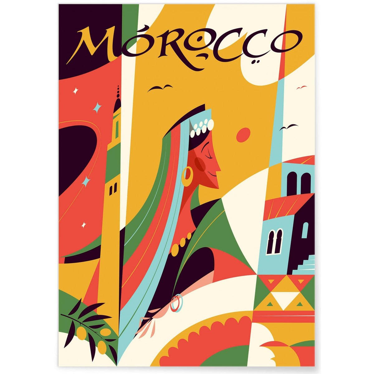 Affiche Maroc blanc, L'AFFICHERIE