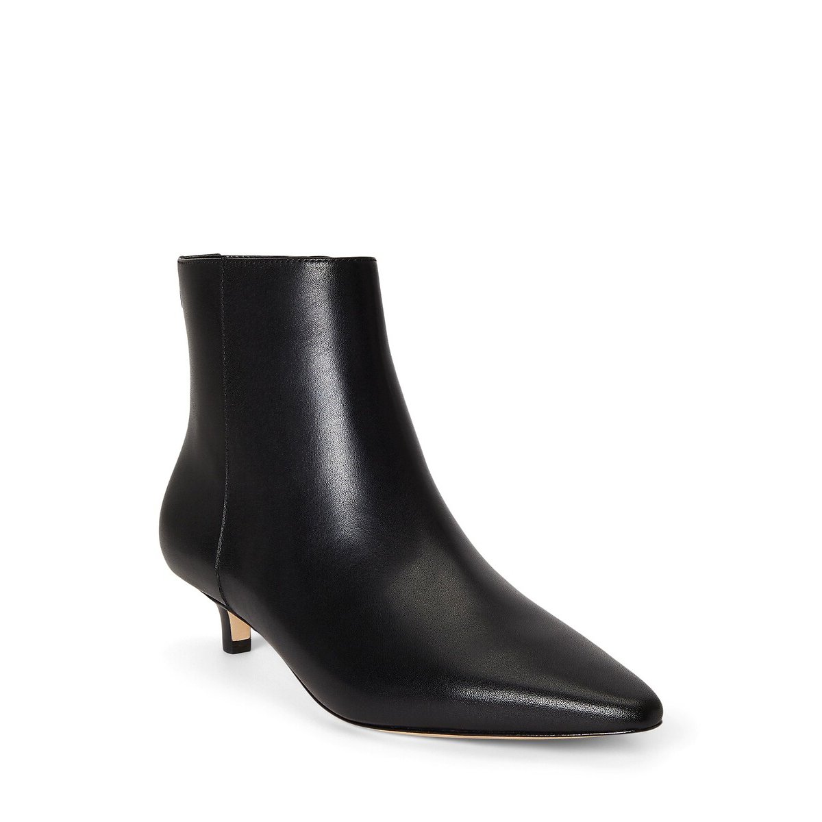 Bottines pointues kitten-heel en cuir, FRANCESCA noir, LAUREN RALPH LAUREN