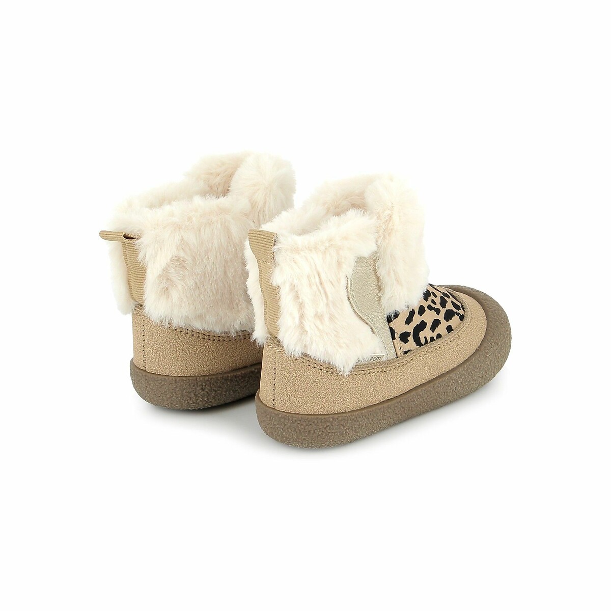 Bottines fourrées Grigri Boots Fur imprimé léopard, SHOO POM