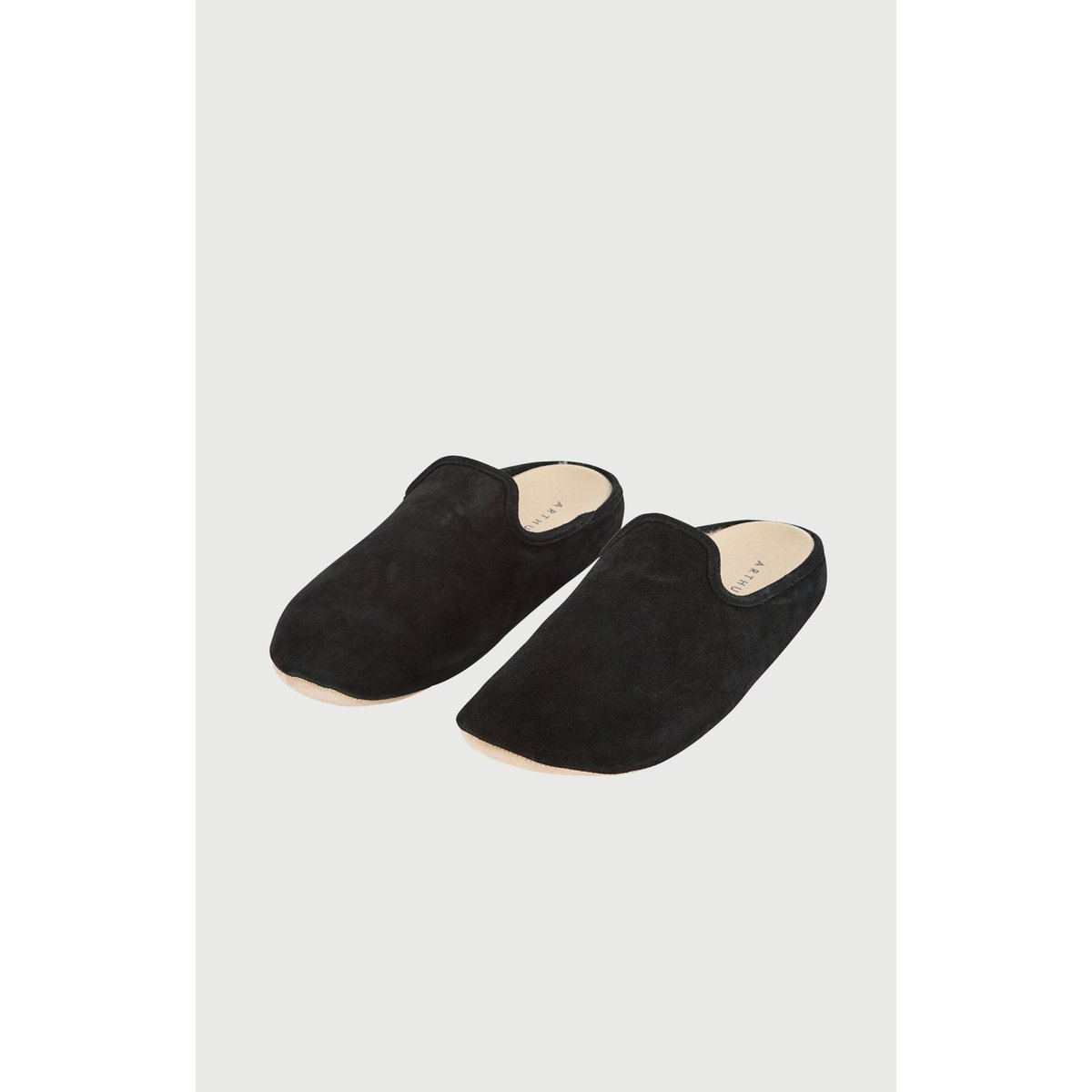 Mules couleur unie Réglisse noir, ARTHUR