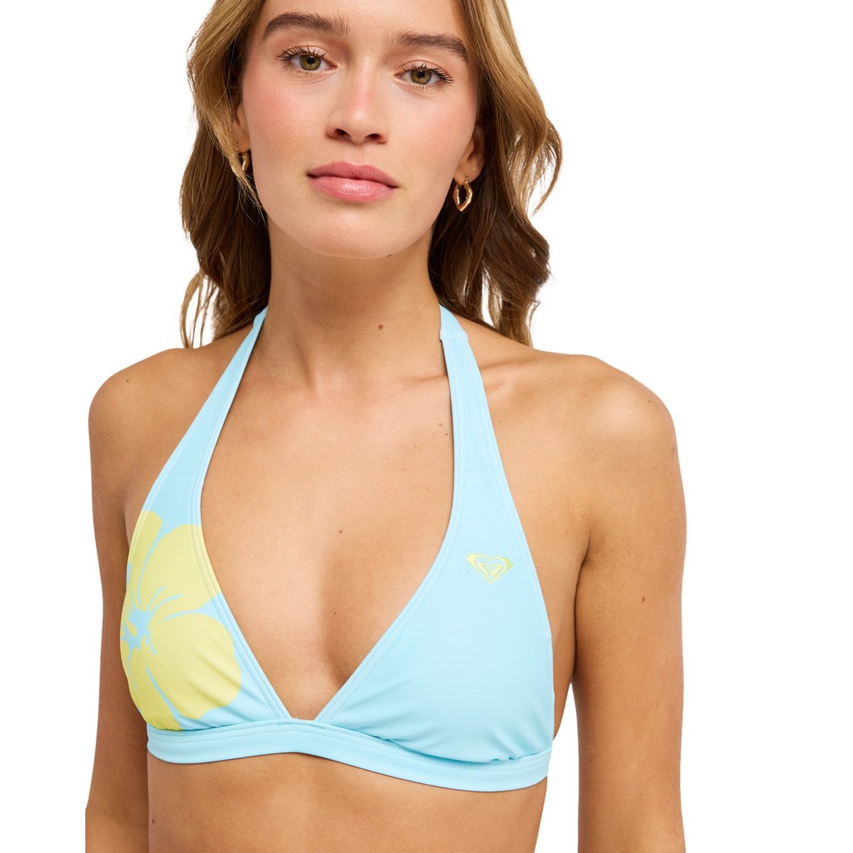 Haut de maillot de bain bikini triangle SUMMER SURF FIXED TRI HALTER. bleu tanager turquoise, ROXY