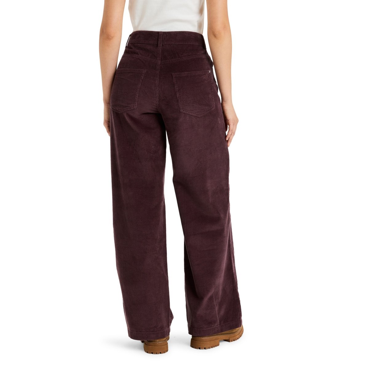 Pantalon ample en velours côtelé SURF ON CLOUD CORD. rouge huckleberry, ROXY