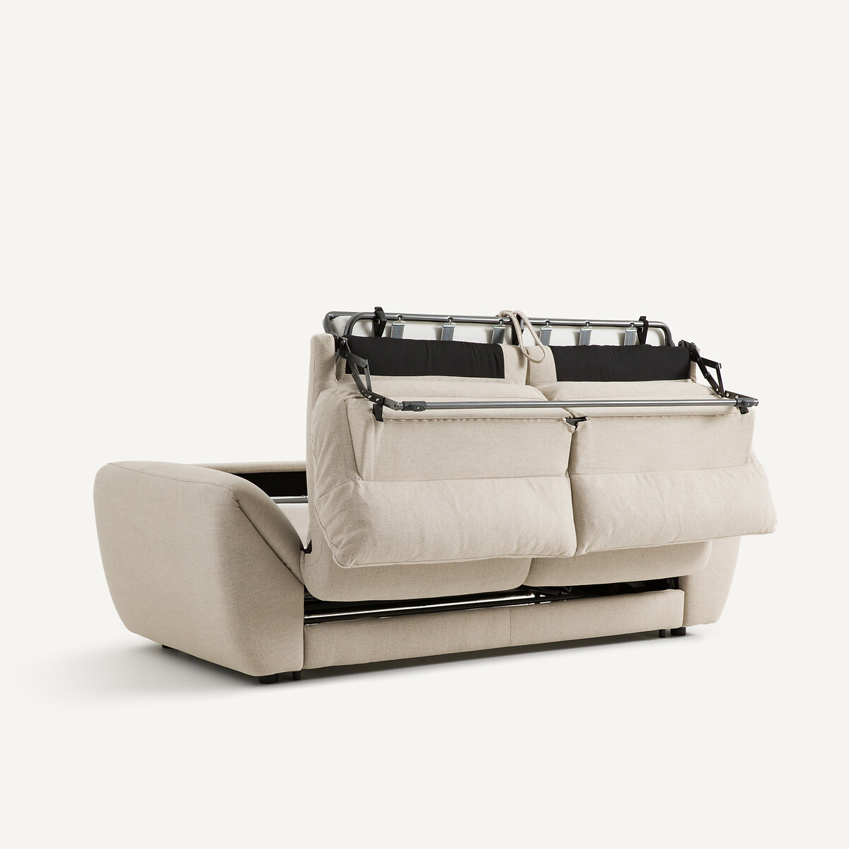 Canapé 3P convertible tweedé, Edgar  naturel/gris clair, AM.PM