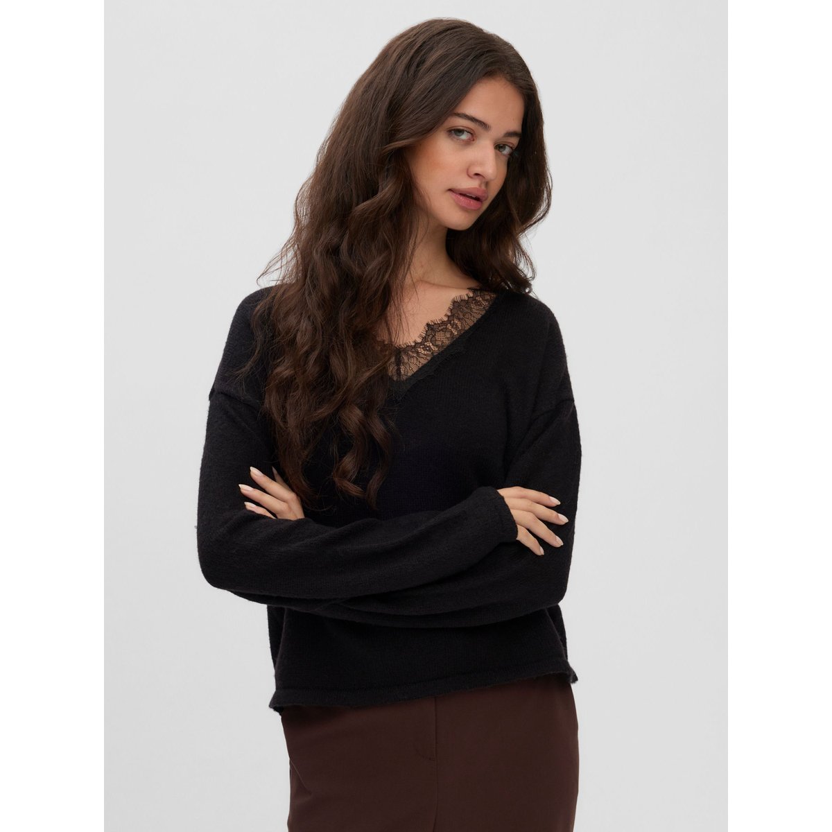 Pull En Maille black 1, VERO MODA