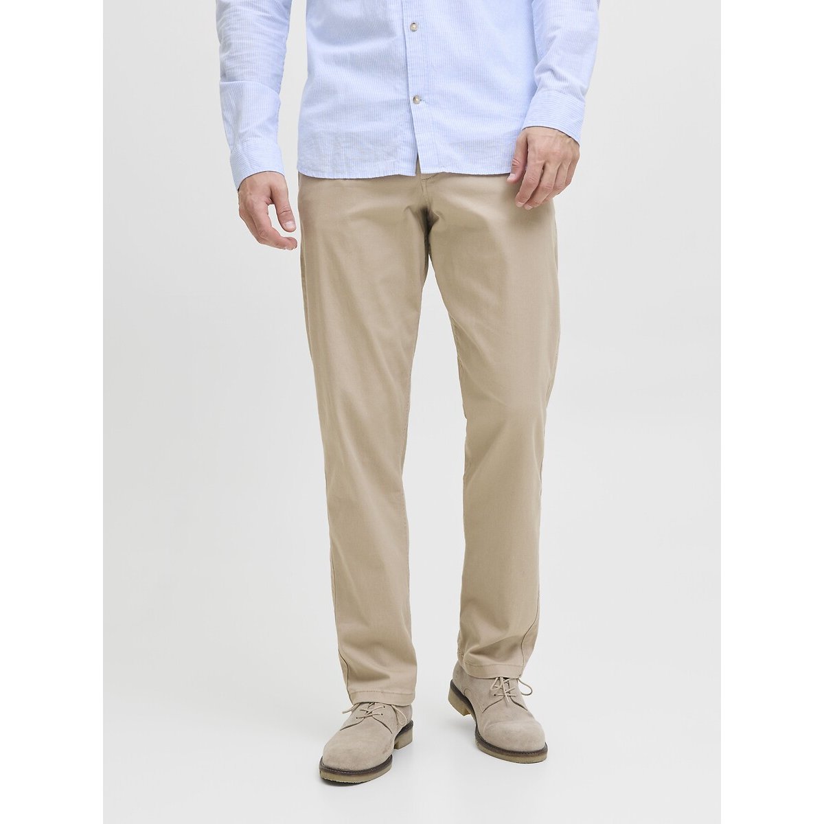 Lot de 2 pantalons chino bleu marine + beige, JACK & JONES